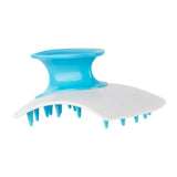 Maxbell Silicone Hair Scalp Massager Wet Dry Scrubber for Remove Dandruff Pet blue