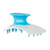 Maxbell Silicone Hair Scalp Massager Wet Dry Scrubber for Remove Dandruff Pet blue