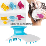 Maxbell Silicone Hair Scalp Massager Wet Dry Scrubber for Remove Dandruff Pet blue