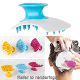 Maxbell Silicone Hair Scalp Massager Wet Dry Scrubber for Remove Dandruff Pet blue