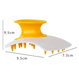 Maxbell Silicone Hair Scalp Massager Wet Dry Scrubber for Remove Dandruff Pet yellow