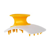 Maxbell Silicone Hair Scalp Massager Wet Dry Scrubber for Remove Dandruff Pet yellow