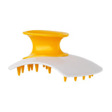 Maxbell Silicone Hair Scalp Massager Wet Dry Scrubber for Remove Dandruff Pet yellow
