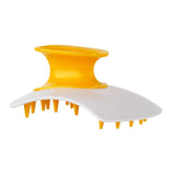 Maxbell Silicone Hair Scalp Massager Wet Dry Scrubber for Remove Dandruff Pet yellow