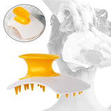 Maxbell Silicone Hair Scalp Massager Wet Dry Scrubber for Remove Dandruff Pet yellow