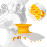 Maxbell Silicone Hair Scalp Massager Wet Dry Scrubber for Remove Dandruff Pet yellow