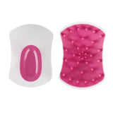 Maxbell Silicone Hair Scalp Massager Wet Dry Scrubber for Remove Dandruff Pet red