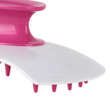 Maxbell Silicone Hair Scalp Massager Wet Dry Scrubber for Remove Dandruff Pet red