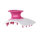 Maxbell Silicone Hair Scalp Massager Wet Dry Scrubber for Remove Dandruff Pet red