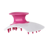 Maxbell Silicone Hair Scalp Massager Wet Dry Scrubber for Remove Dandruff Pet red