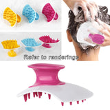 Maxbell Silicone Hair Scalp Massager Wet Dry Scrubber for Remove Dandruff Pet red