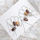 Maxbell Nail Art Graffiti Pen Fast Drying for DIY Painting Nail Supplies Thin Line Gold