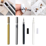 Maxbell Nail Art Graffiti Pen Fast Drying for DIY Painting Nail Supplies Thin Line Gold