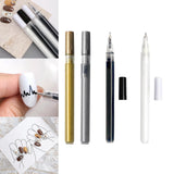 Maxbell Nail Art Graffiti Pen Fast Drying for DIY Painting Nail Supplies Thin Line Gold