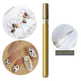 Maxbell Nail Art Graffiti Pen Fast Drying for DIY Painting Nail Supplies Thin Line Gold