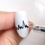 Maxbell Nail Art Graffiti Pen Fast Drying for DIY Painting Nail Supplies Thin Line Black