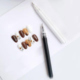Maxbell Nail Art Graffiti Pen Fast Drying for DIY Painting Nail Supplies Thin Line Black