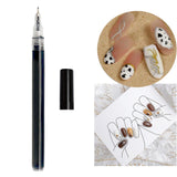 Maxbell Nail Art Graffiti Pen Fast Drying for DIY Painting Nail Supplies Thin Line Black