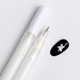 Maxbell Nail Art Graffiti Pen Fast Drying for DIY Painting Nail Supplies Thin Line White
