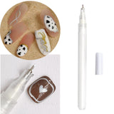 Maxbell Nail Art Graffiti Pen Fast Drying for DIY Painting Nail Supplies Thin Line White