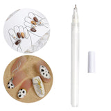 Maxbell Nail Art Graffiti Pen Fast Drying for DIY Painting Nail Supplies Thin Line White