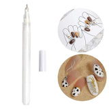 Maxbell Nail Art Graffiti Pen Fast Drying for DIY Painting Nail Supplies Thin Line White