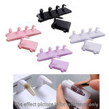 Maxbell 5 Pieces Nail Art Practice Finger Training for Fake Fingers Tools Decoration Black