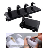 Maxbell 5 Pieces Nail Art Practice Finger Training for Fake Fingers Tools Decoration Black