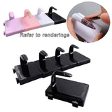 Maxbell 5 Pieces Nail Art Practice Finger Training for Fake Fingers Tools Decoration Black