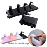 Maxbell 5 Pieces Nail Art Practice Finger Training for Fake Fingers Tools Decoration Black