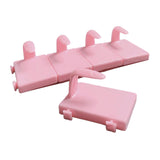 Maxbell 5 Pieces Nail Art Practice Finger Training for Fake Fingers Tools Decoration Pink