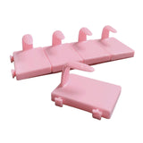 Maxbell 5 Pieces Nail Art Practice Finger Training for Fake Fingers Tools Decoration Pink