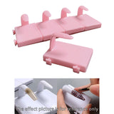 Maxbell 5 Pieces Nail Art Practice Finger Training for Fake Fingers Tools Decoration Pink