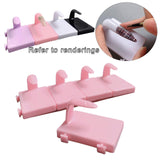 Maxbell 5 Pieces Nail Art Practice Finger Training for Fake Fingers Tools Decoration Pink