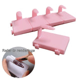 Maxbell 5 Pieces Nail Art Practice Finger Training for Fake Fingers Tools Decoration Pink