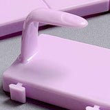 Maxbell 5 Pieces Nail Art Practice Finger Training for Fake Fingers Tools Decoration Purple