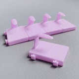 Maxbell 5 Pieces Nail Art Practice Finger Training for Fake Fingers Tools Decoration Purple