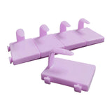 Maxbell 5 Pieces Nail Art Practice Finger Training for Fake Fingers Tools Decoration Purple