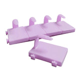 Maxbell 5 Pieces Nail Art Practice Finger Training for Fake Fingers Tools Decoration Purple