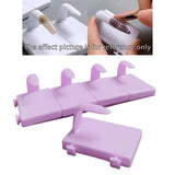 Maxbell 5 Pieces Nail Art Practice Finger Training for Fake Fingers Tools Decoration Purple
