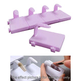 Maxbell 5 Pieces Nail Art Practice Finger Training for Fake Fingers Tools Decoration Purple