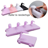 Maxbell 5 Pieces Nail Art Practice Finger Training for Fake Fingers Tools Decoration Purple
