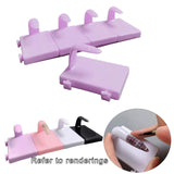 Maxbell 5 Pieces Nail Art Practice Finger Training for Fake Fingers Tools Decoration Purple