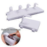 Maxbell 5 Pieces Nail Art Practice Finger Training for Fake Fingers Tools Decoration White