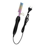 Maxbell Hair Straightener Comb Brush Curl Straight Hair EU Plug Hair Styling