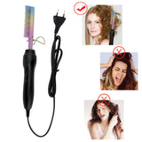 Maxbell Hair Straightener Comb Brush Curl Straight Hair EU Plug Hair Styling