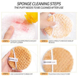 Maxbell 3 Pieces Reusable Makeup Remover Pads Face Cleaning Wipes Cloth 4.7in Dia