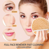 Maxbell 3 Pieces Reusable Makeup Remover Pads Face Cleaning Wipes Cloth 4.7in Dia