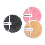Maxbell 3 Pieces Reusable Makeup Remover Pads Face Cleaning Wipes Cloth 4.7in Dia