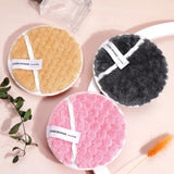 Maxbell 3 Pieces Reusable Makeup Remover Pads Face Cleaning Wipes Cloth 4.7in Dia